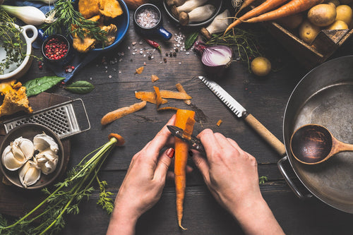 cooking vegetables