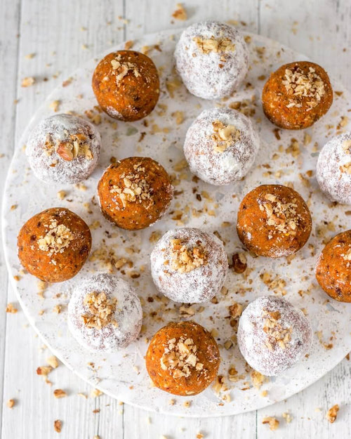 Carrot Cake Protein Bliss Balls