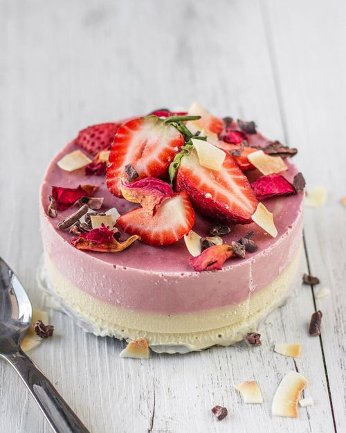 Strawberry Coconut Cheesecake